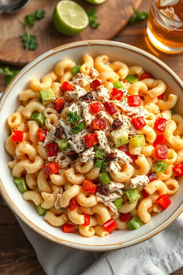 tuna noodle salad preparation
