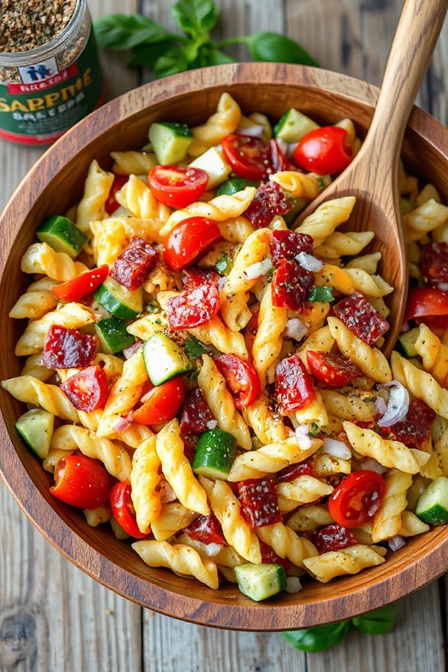 vibrant italian pasta dish