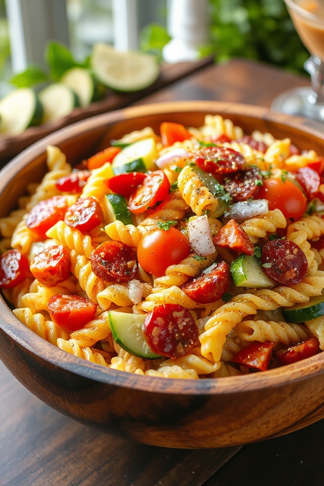 zesty italian pasta salad